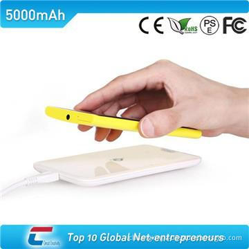 Wireless phone charger with CE certificate and QI standard 5000mah